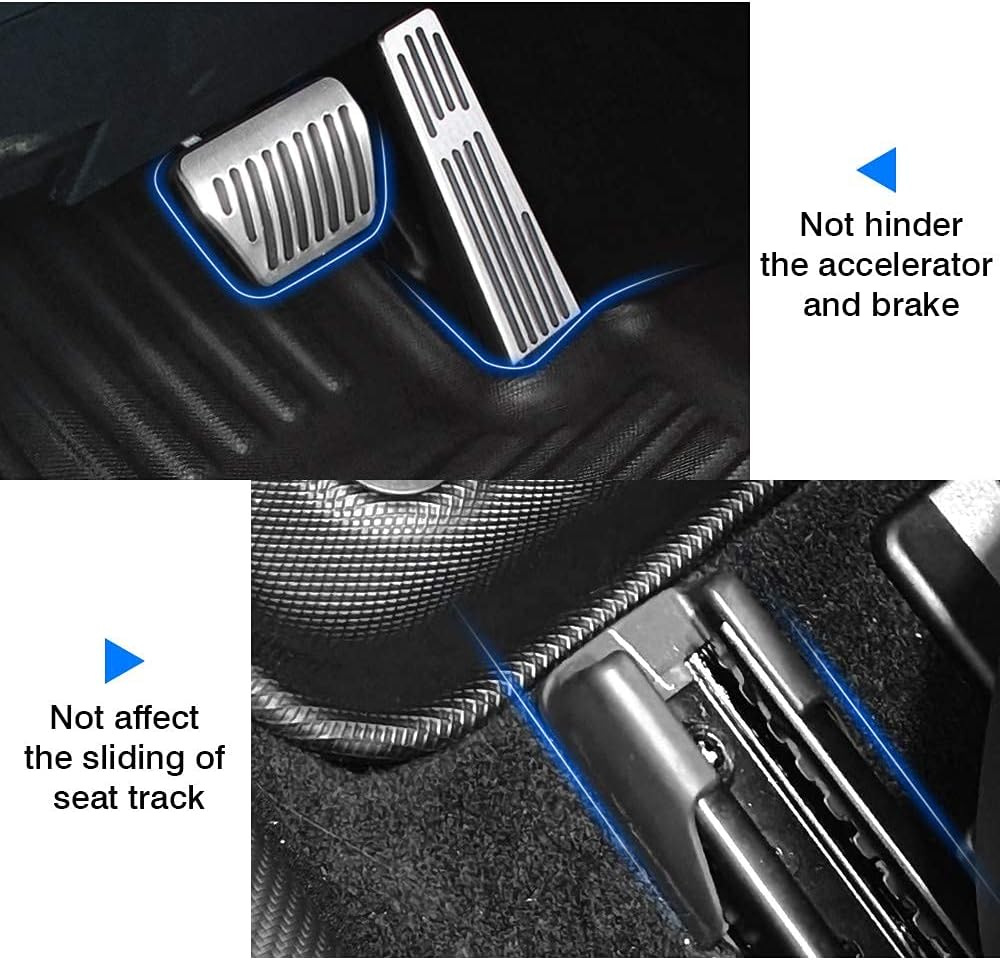 All Weather Floor Mats 1st & 2nd Row Black Non-Slip W174531