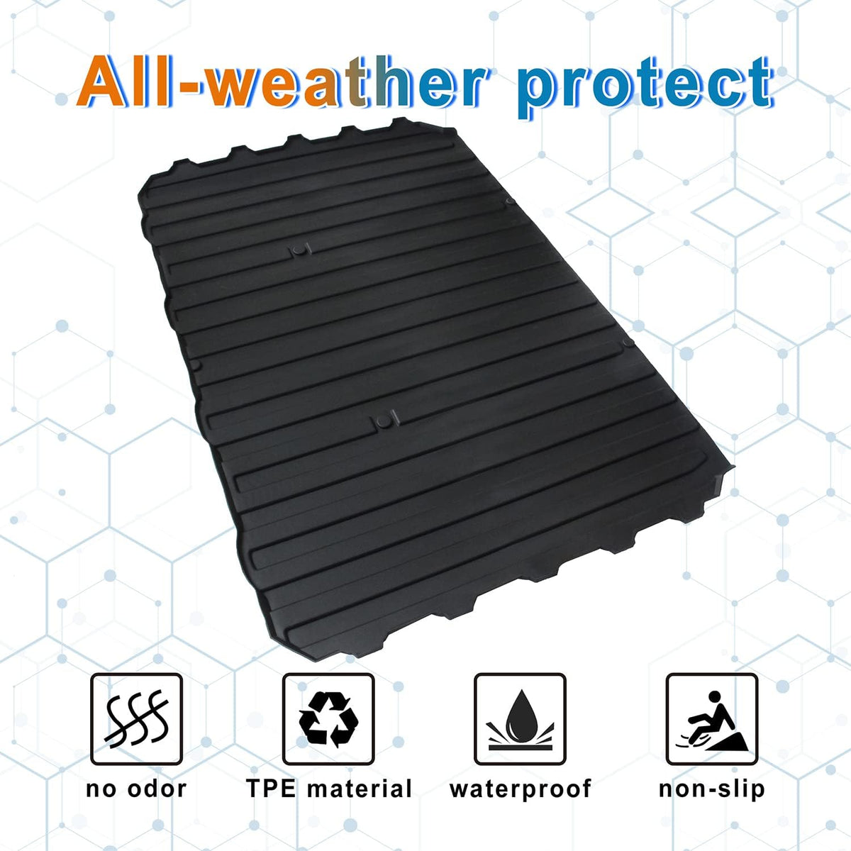 Rubber TPE Rear Cargo Bed Mat Liner Z937