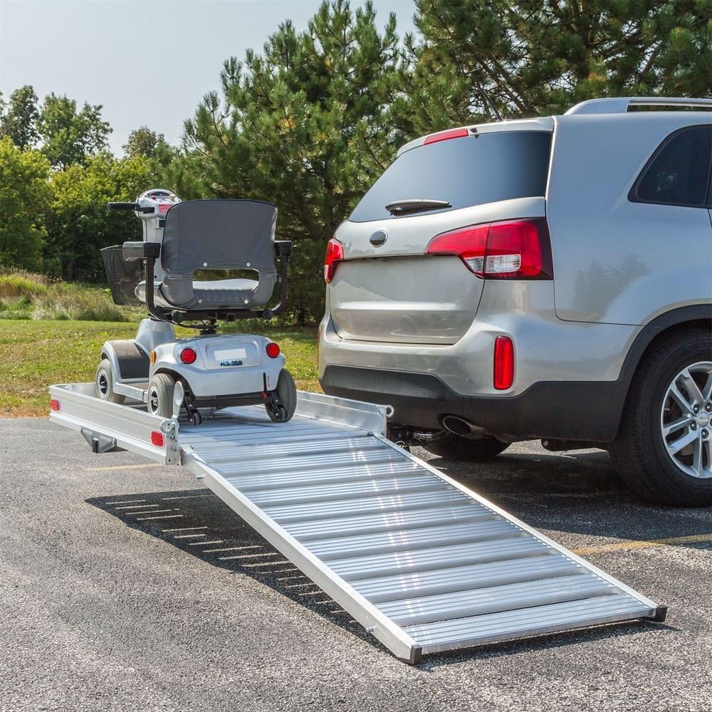 Aluminum Cargo Carrier with Ramp V9754