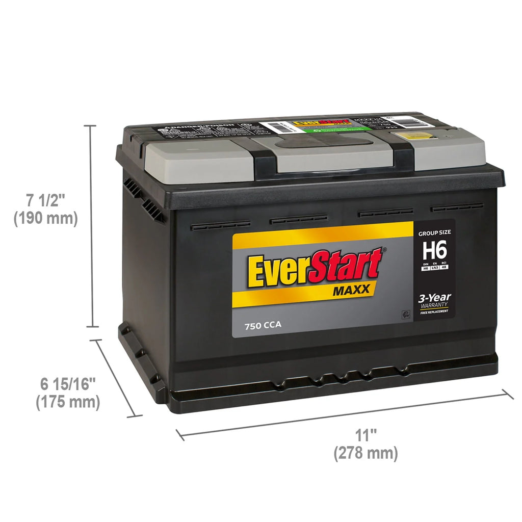 Lead Acid Automotive Battery Group Size H6 12 Volt 750 CCA T78643