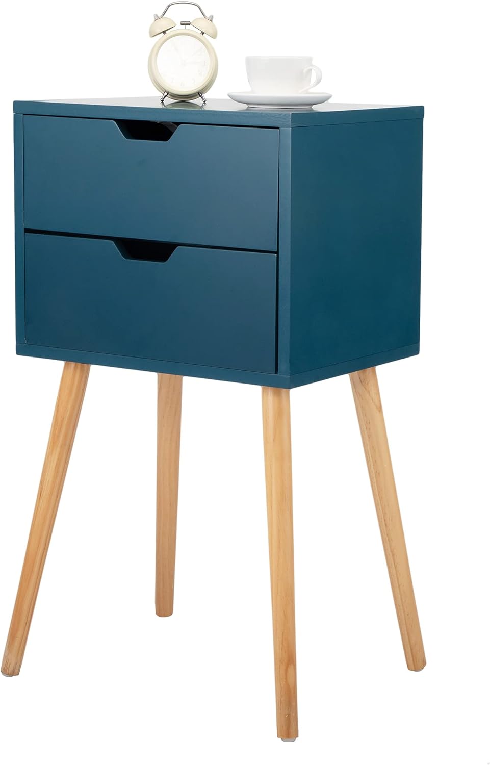 Set of 2 Wood Storage End Table Nightstand M264