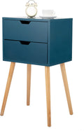 Set of 2 Wood Storage End Table Nightstand M264