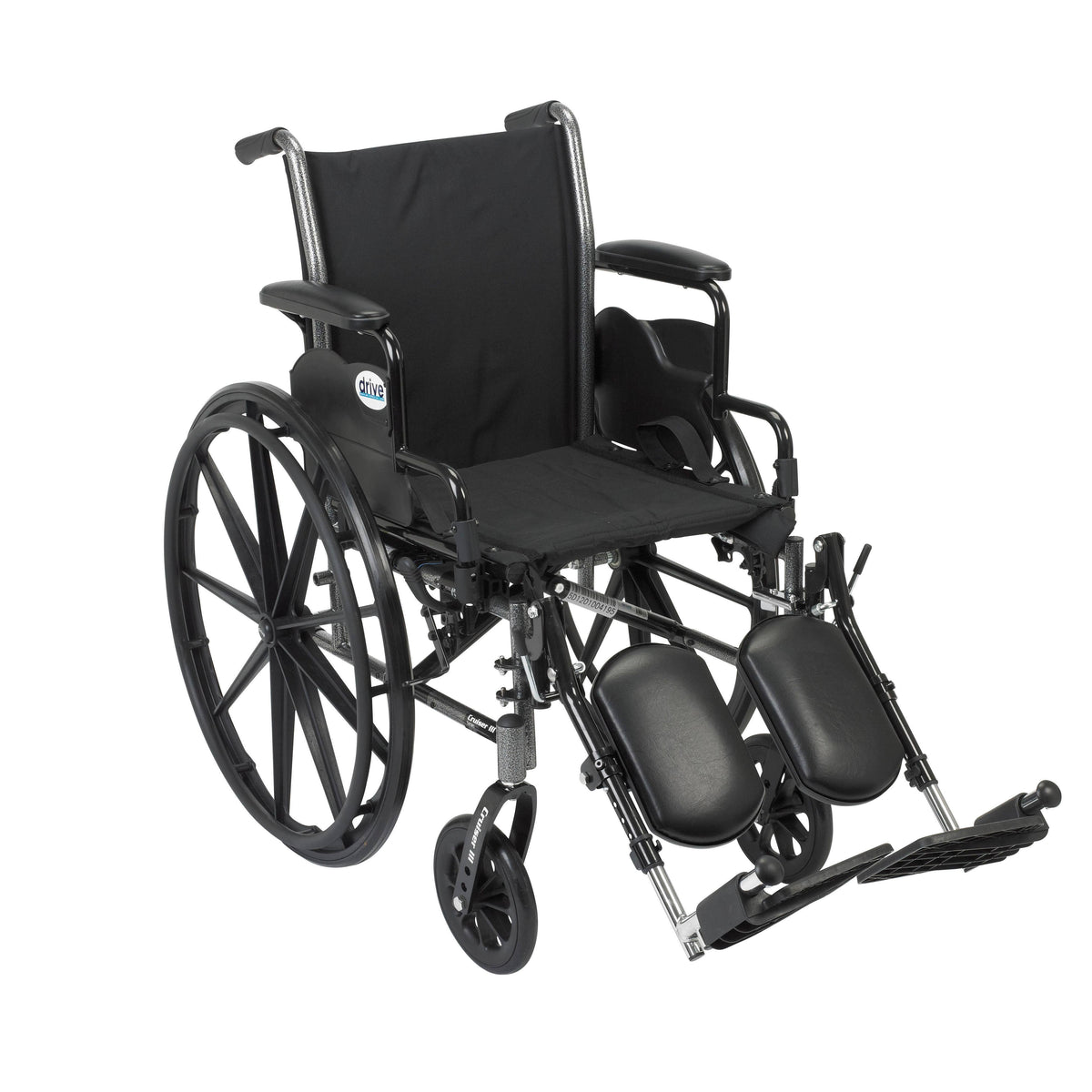 Light Weight Wheelchair with Flip Back Removable Arms, Swing away Footrests F992