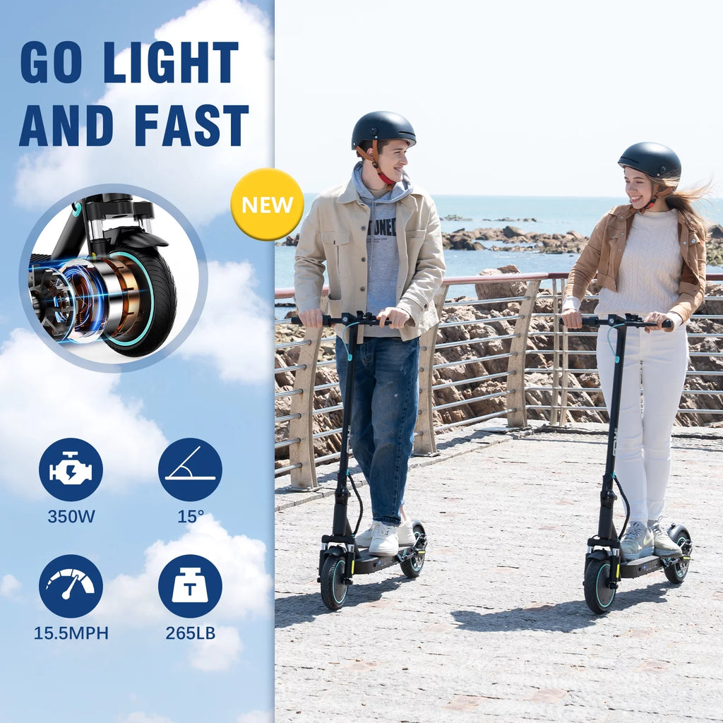 Electric Scooter with APP Control, 350W Motor, 19 mph Y642375