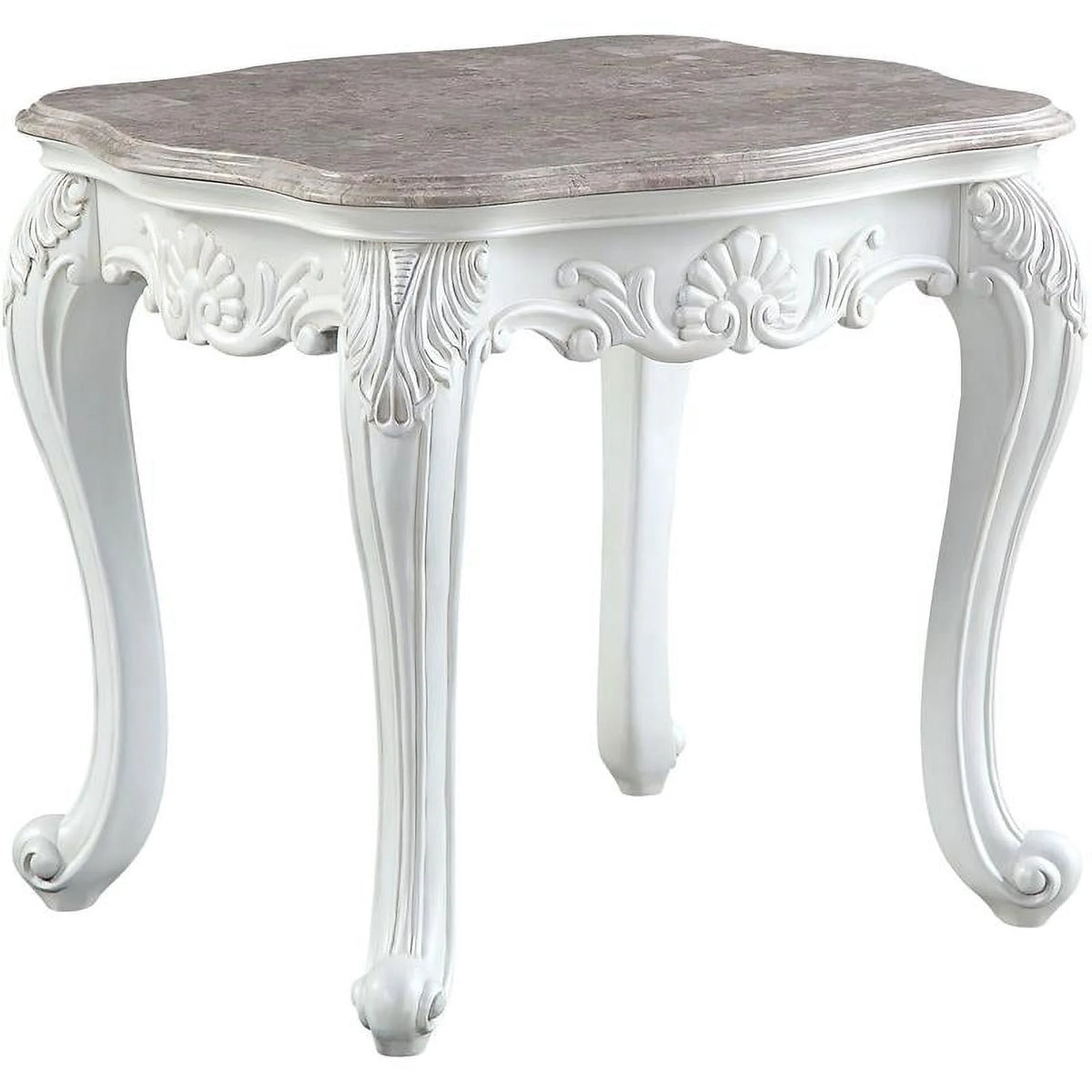 Contemporary Marble Top End Table X857