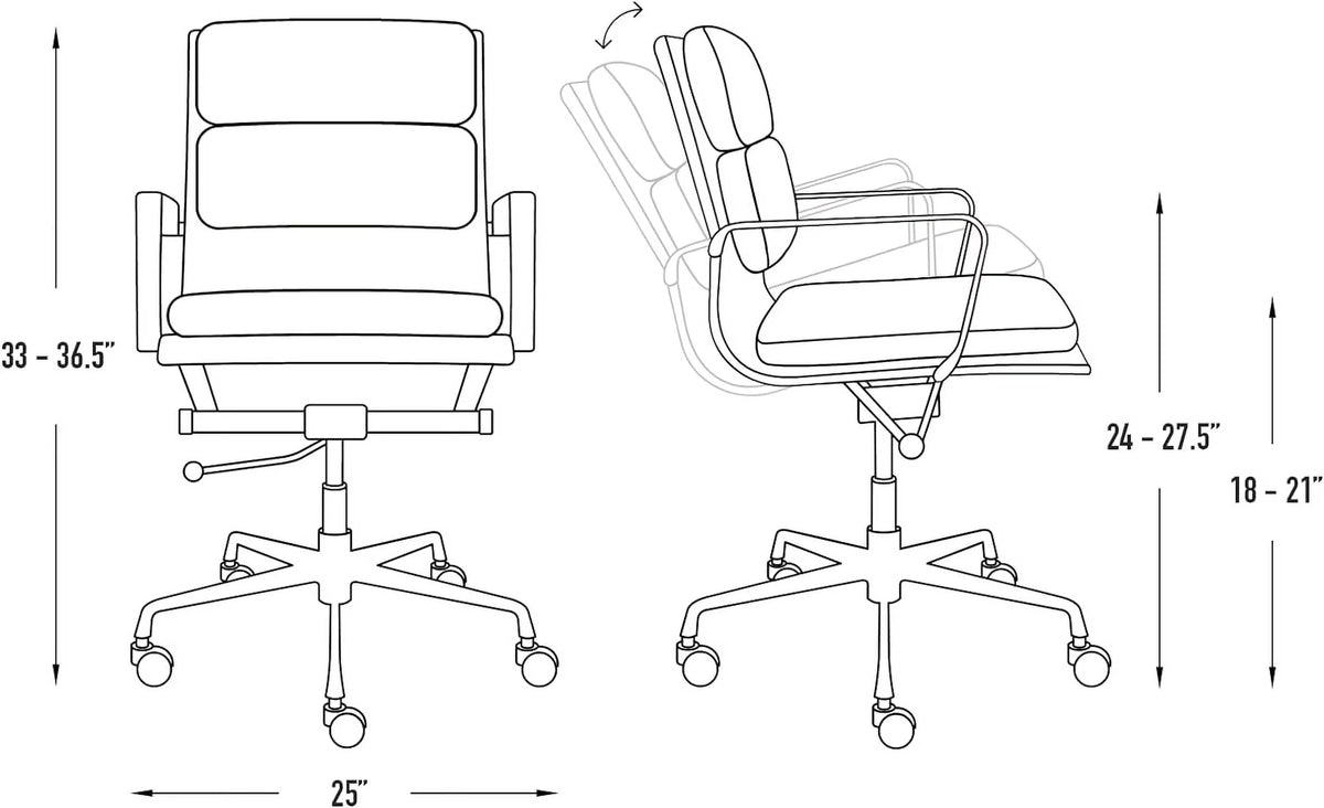 Dark Blue Cotton Fabric Office Chair with Arm Rest H70249