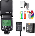 TTL GN60 2.4G High-Speed Sync Li-ion Battery Camera Flash Speedlite with Softbox A25064