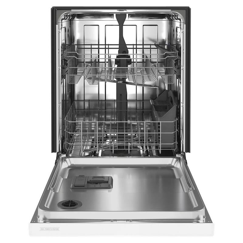 White 24 in. Built-In Dishwasher with Stainless Steel Tub P68849