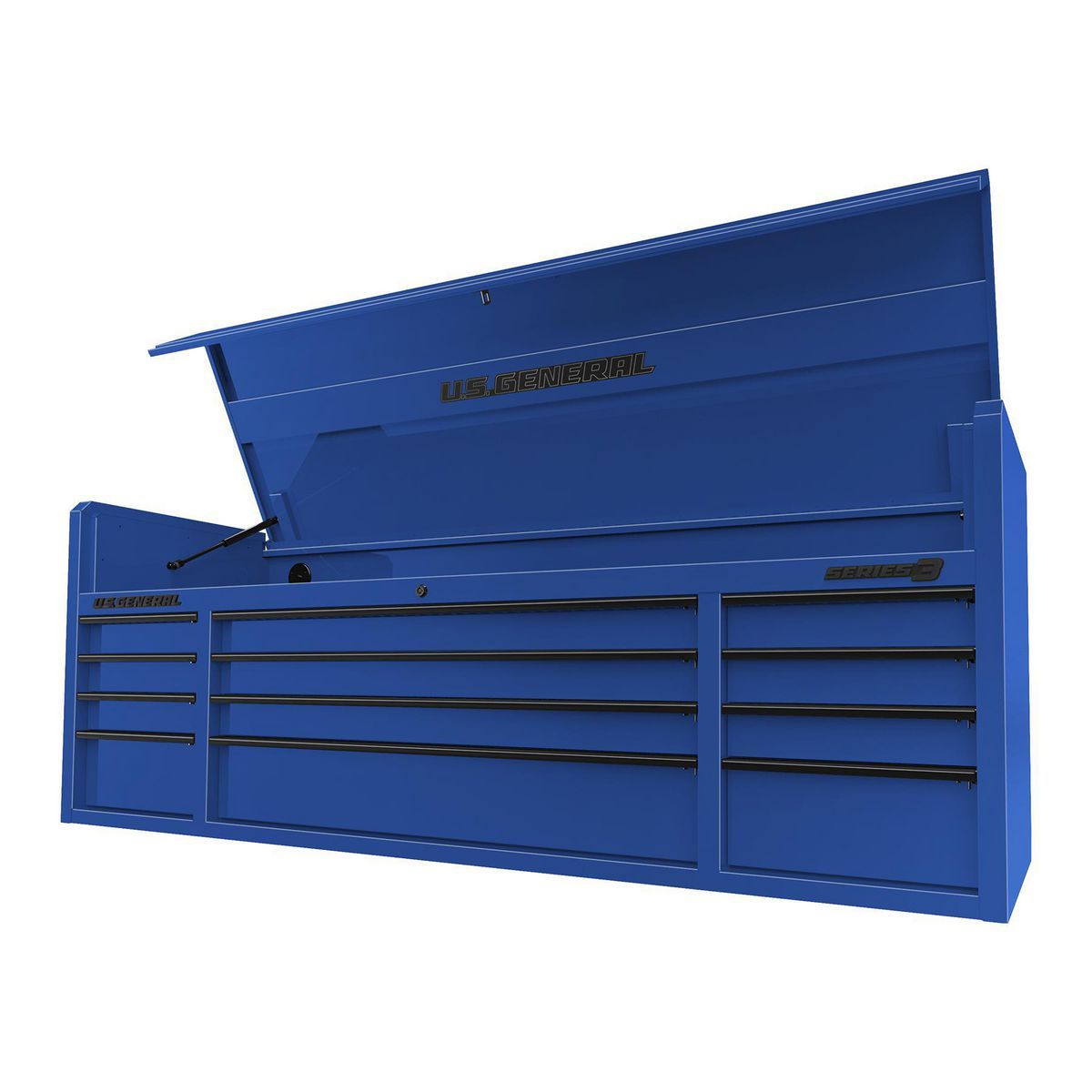 72 in. x 22 in. Triple Bank Top Chest, Red M62434