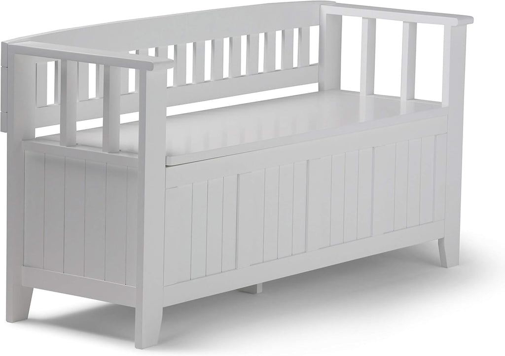 Solid Wood 48 inch Wide Entryway Storage Bench B506782