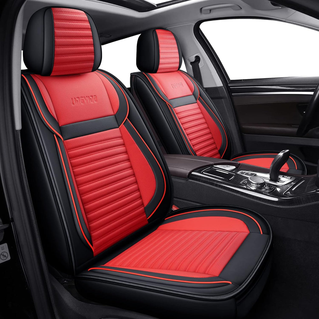 Black Faux Leather Automotive Seat Covers D689470
