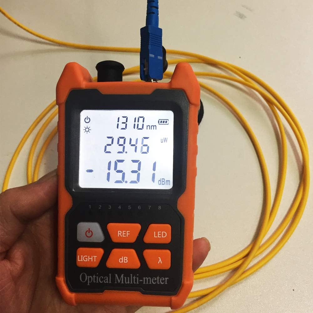 Mini Optical Fiber Power Meter Fiber Tester with Visual Fault Locator Y967668