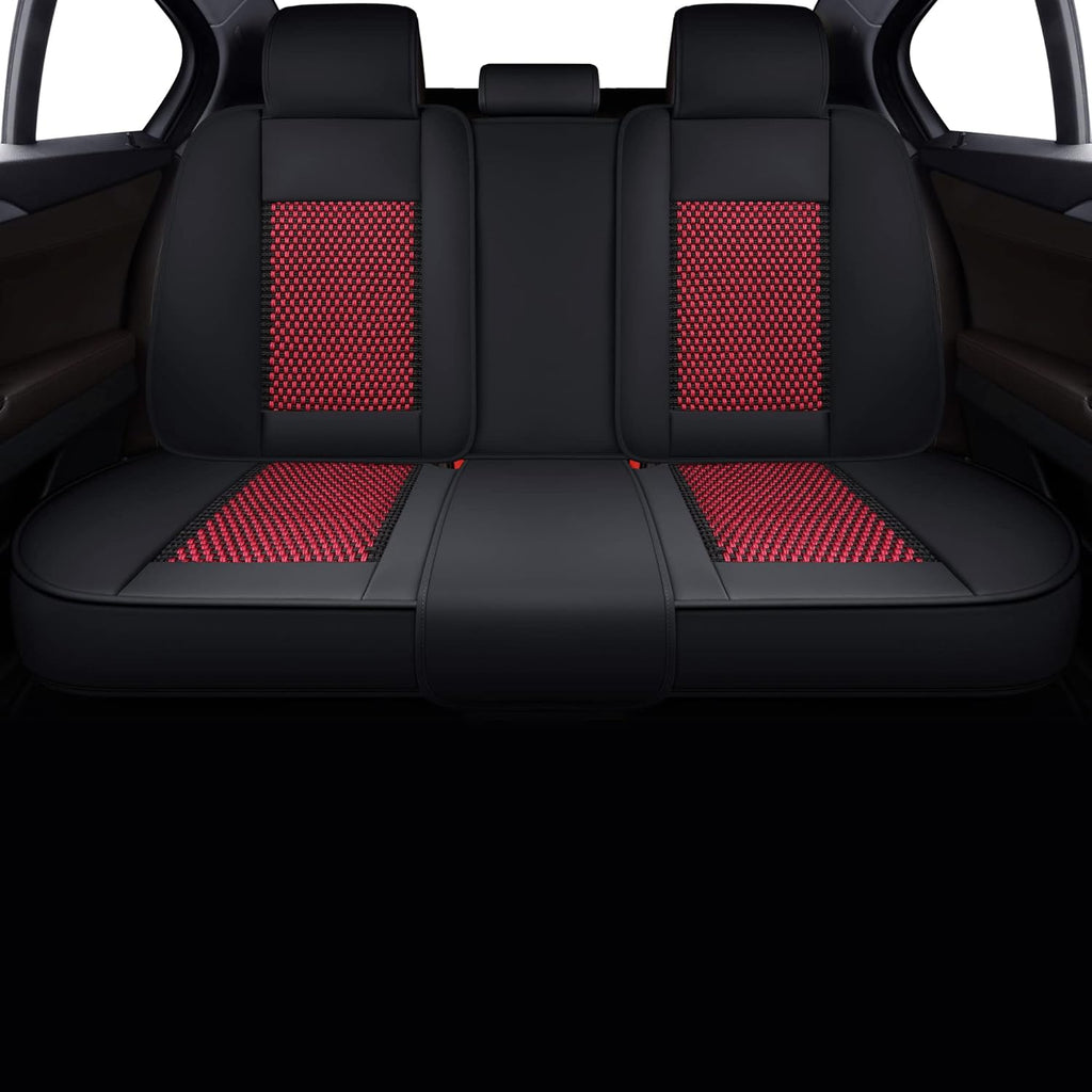Black Faux Leather Automotive Seat Covers D689470