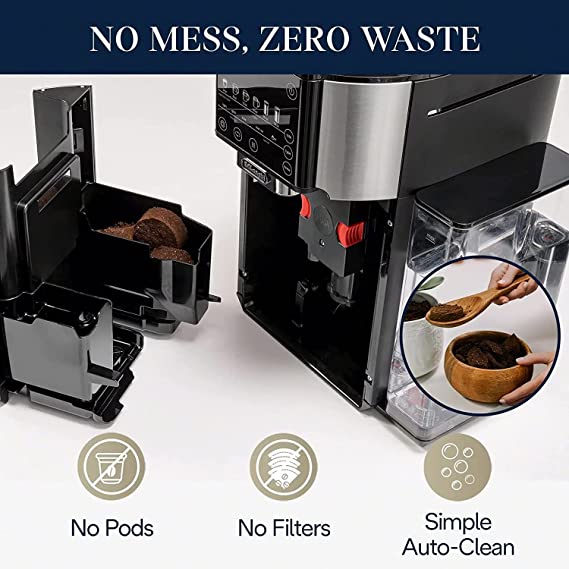 Drip Coffee Maker with Built In Grinder, 8 oz to 24 oz P107