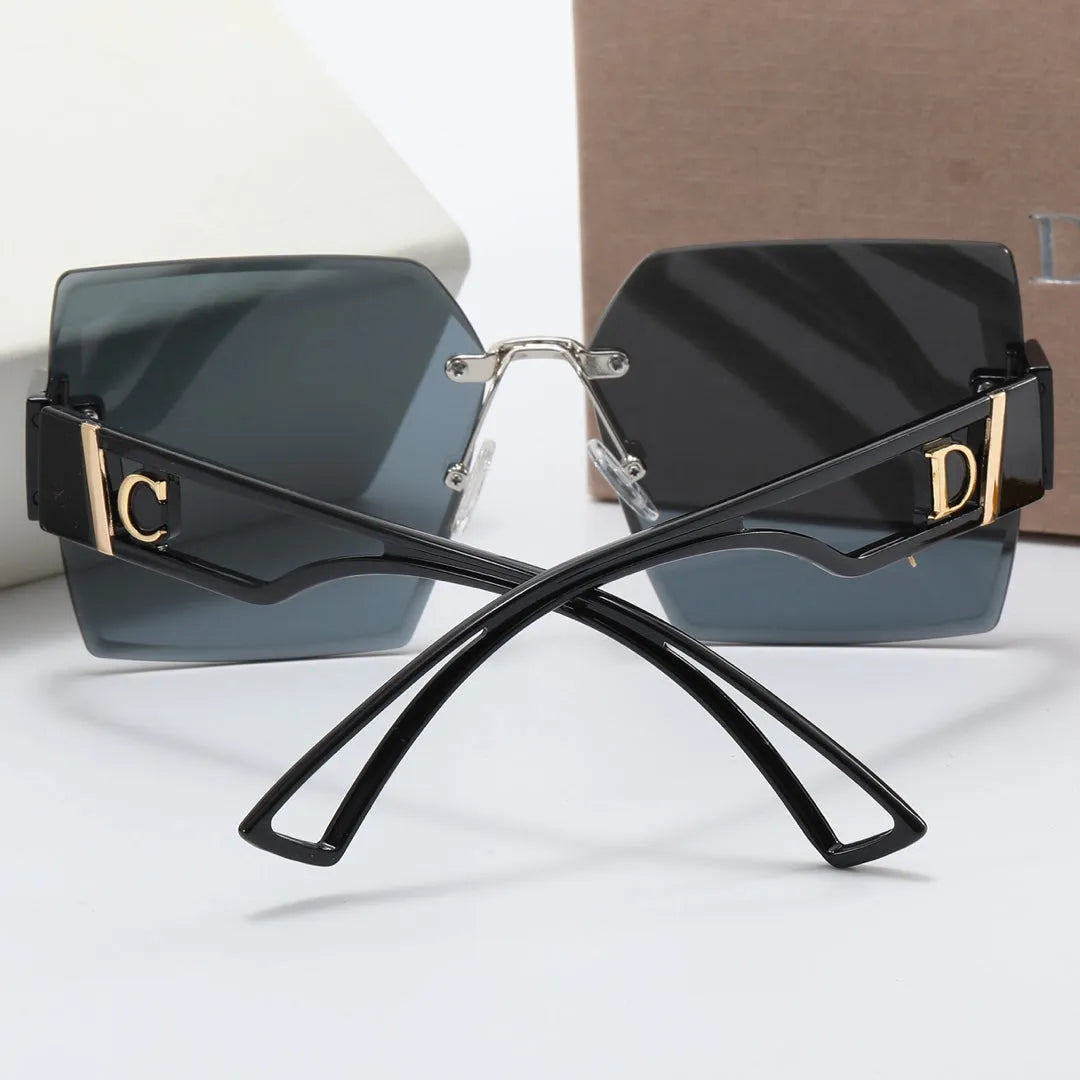Rimless Nylon Lens Polarized Sunglasses E4695