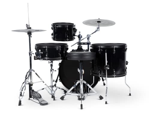 4-Piece Drum Set with Hardware, Cymbals & Throne Y407