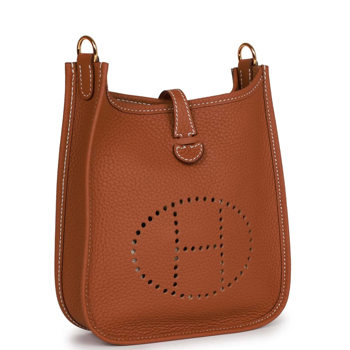 Gold Clemence Leather Bag A51861