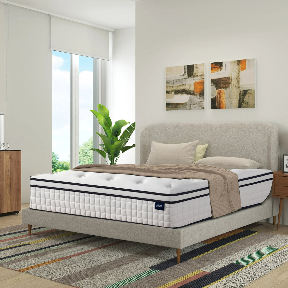 Queen Plush Gel Memory Foam Spring Mattress G333762