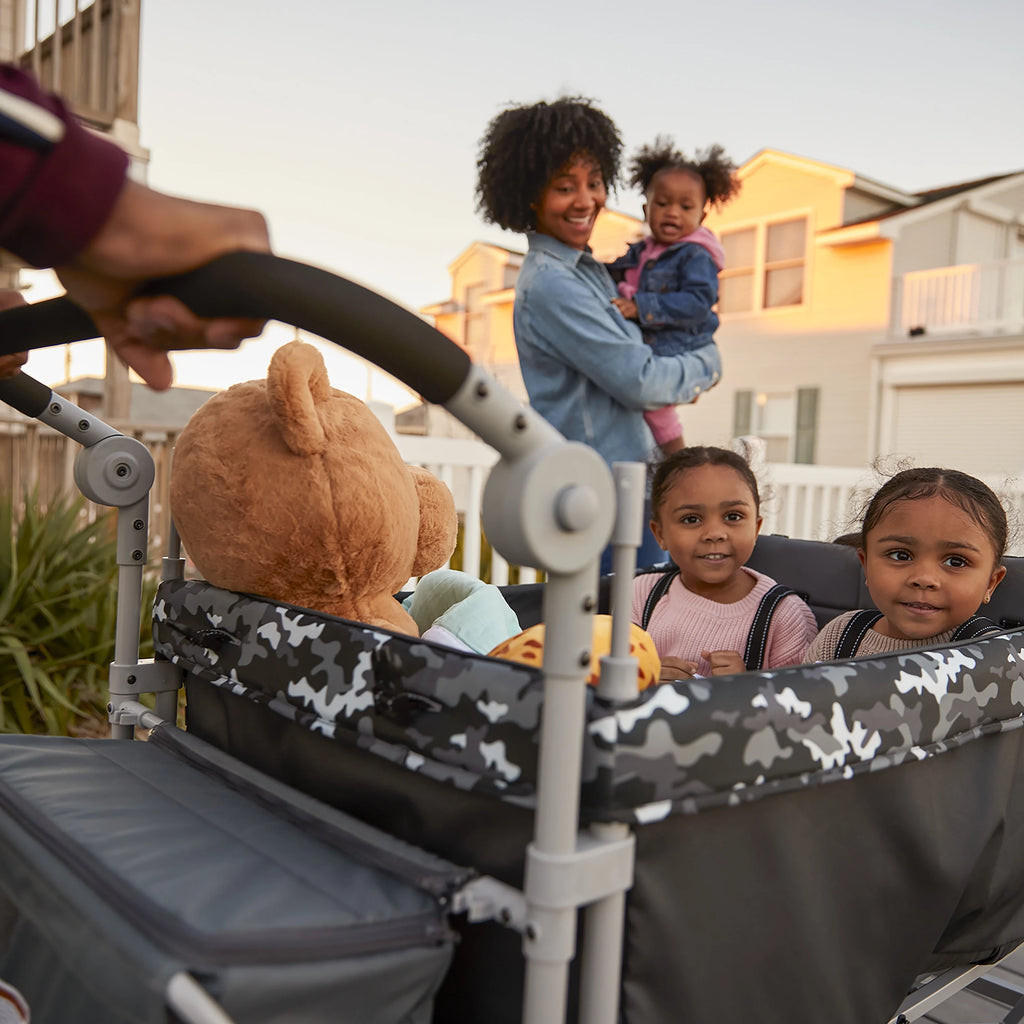 Charcoal Camo Quad Wagon Stroller W38192