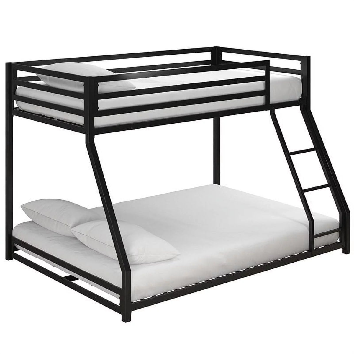 Black Twin Over Full Metal Bunk Bed J6753