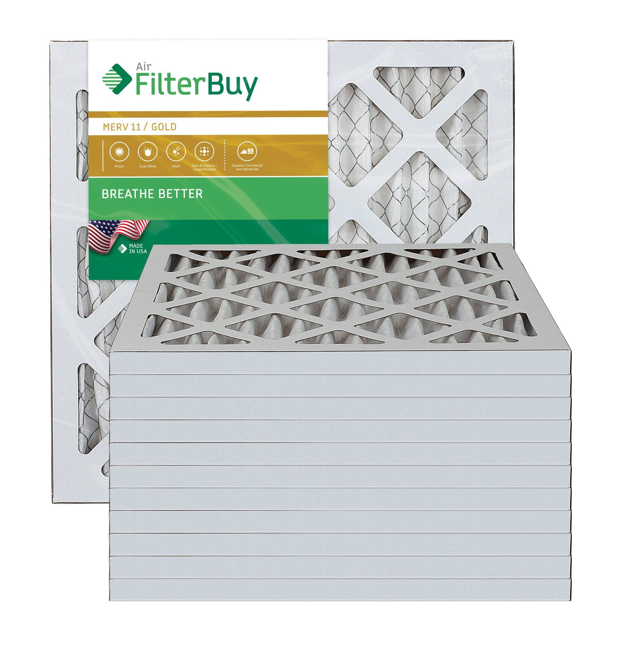 MERV 11 12x12x1 Pleated AC Furnace Air Filter Pack of 12 T97354