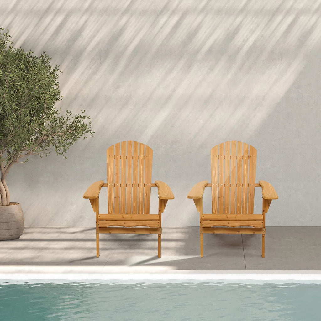 Folding Wooden Adirondack Chair I17301