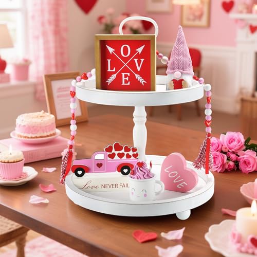 Halloween Decorations and Wooden Two Tiered Tray Stand M929466