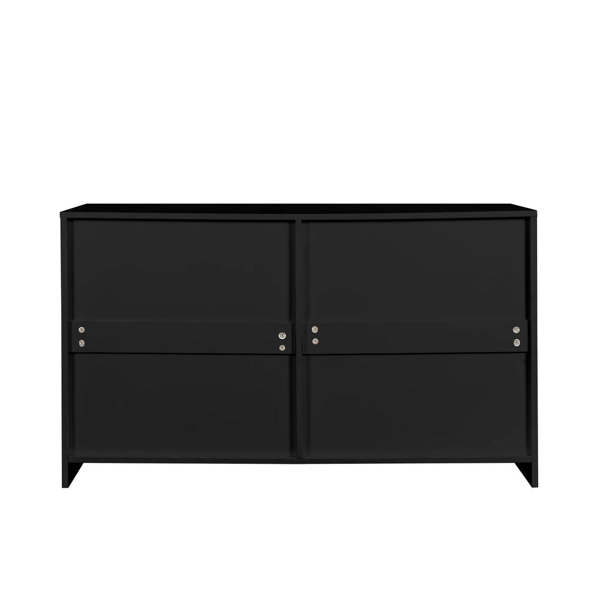 Black 6 Drawer Wood Dresser Z10093