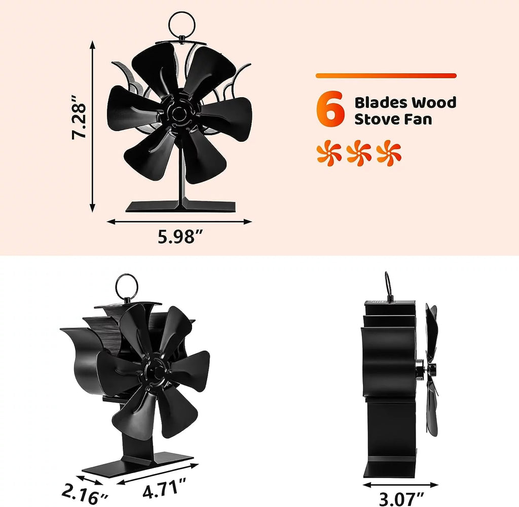 Wood Stove Fan with Bracket M232597
