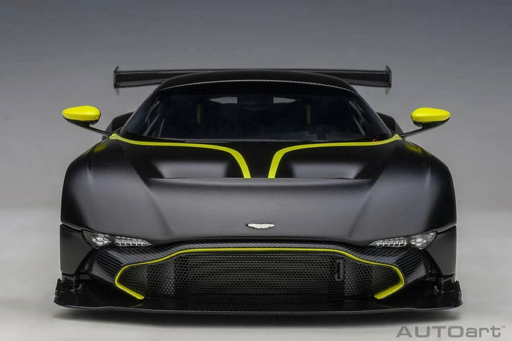 Matt Black with Lime Green Stripes 1/18 Model Car I121