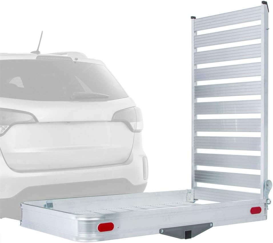 Aluminum Cargo Carrier with Ramp V9754
