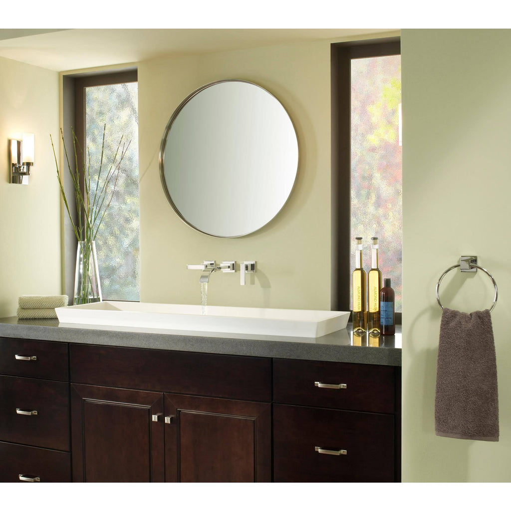 Satin Nickel Wall Mount Bathroom Faucet W547976