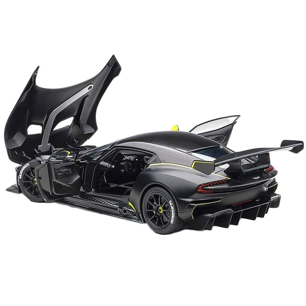 Matt Black with Lime Green Stripes 1/18 Model Car I121