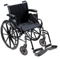 Light Weight Wheelchair with Flip Back Removable Arms, Swing away Footrests F992