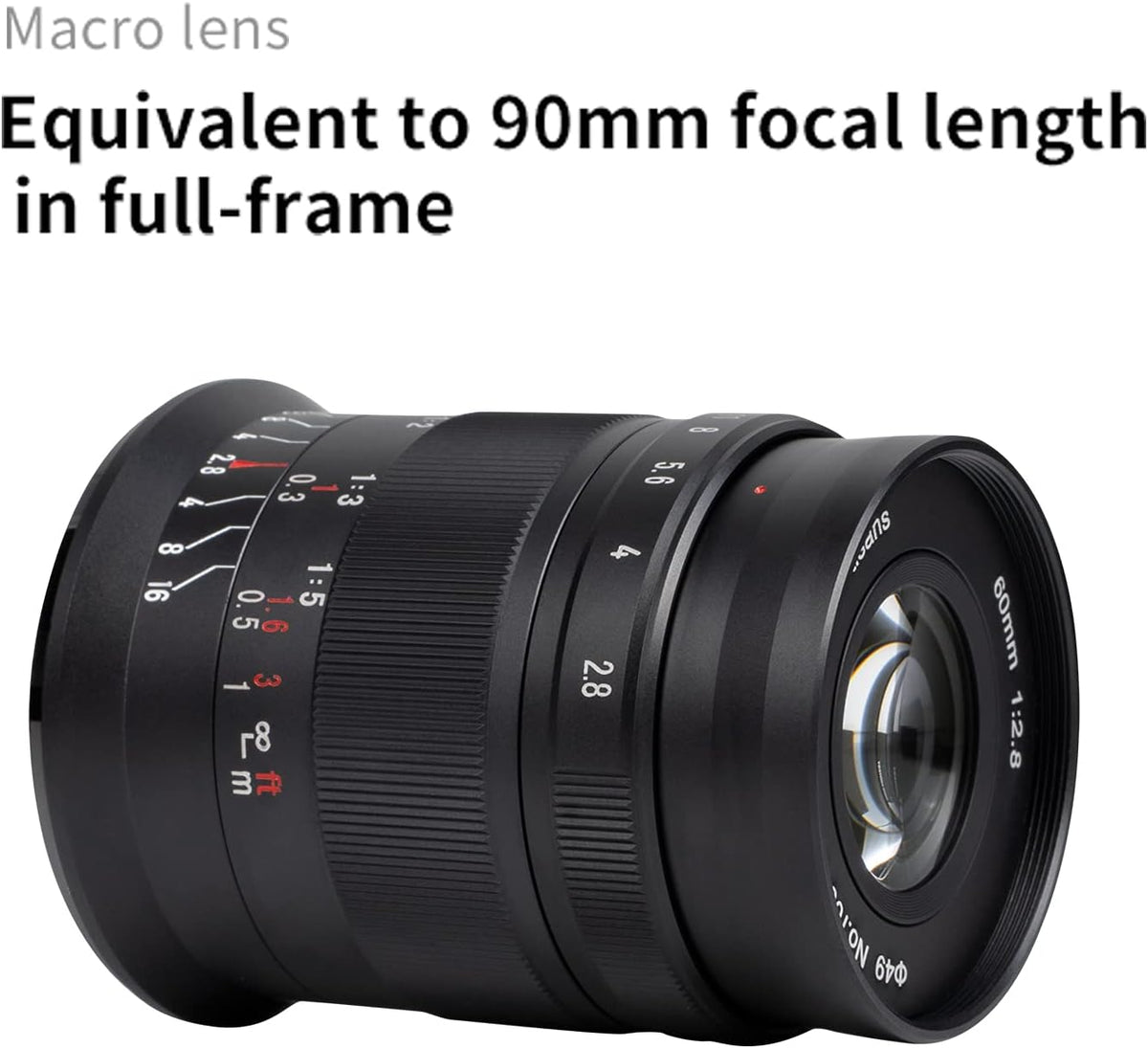 60mm F2.8 II Manual Focus APS-C Macro Lens for Fujifilm X-Mount Cameras G11698