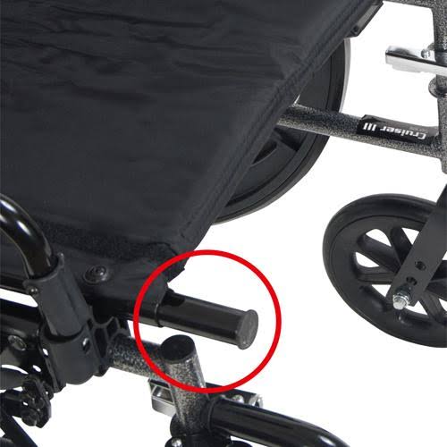 Light Weight Wheelchair with Flip Back Removable Arms, Swing away Footrests F992