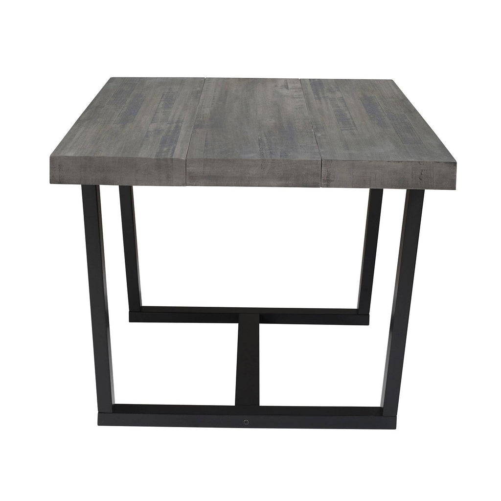 52-Inch Distressed Wood Dining Table Y649