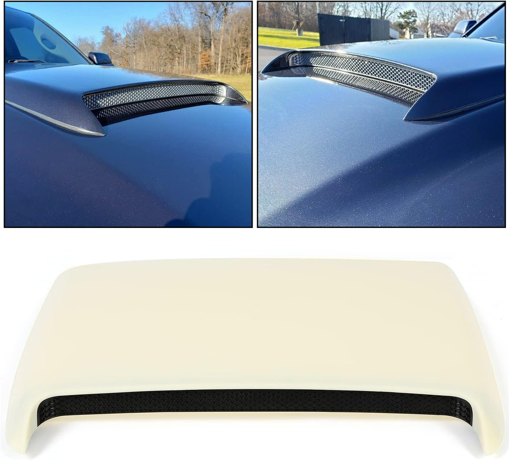 Unpainted White Front Upper Hood Scoop Kit C71603