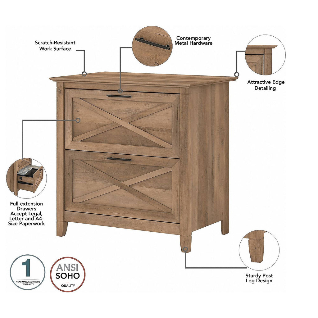 L Shaped Desk with 2 Drawer File Cabinet X2212