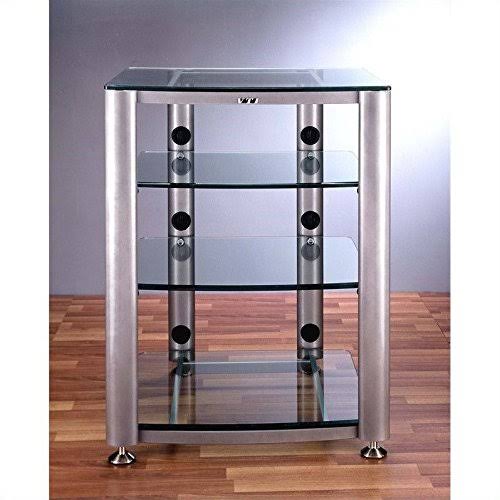 4 Shelf Glass Audio Cabinet/Rack H955