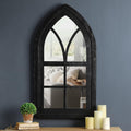 40 H Arched Windowpane Wall Mirror W2790