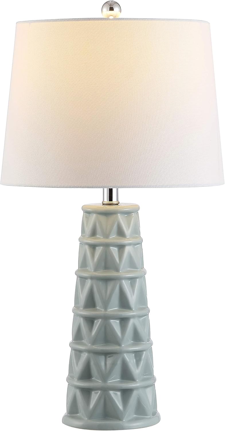 Soft Blue Ceramic 26-inch Table Lamp Z433273