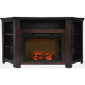 56 in. Electric Corner Fireplace with 1500W Fireplace Insert T116281