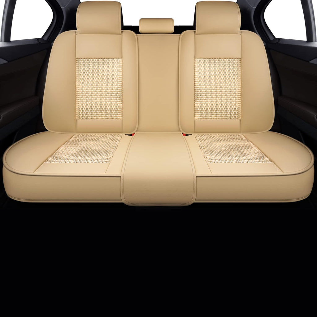 Black Faux Leather Automotive Seat Covers D689470
