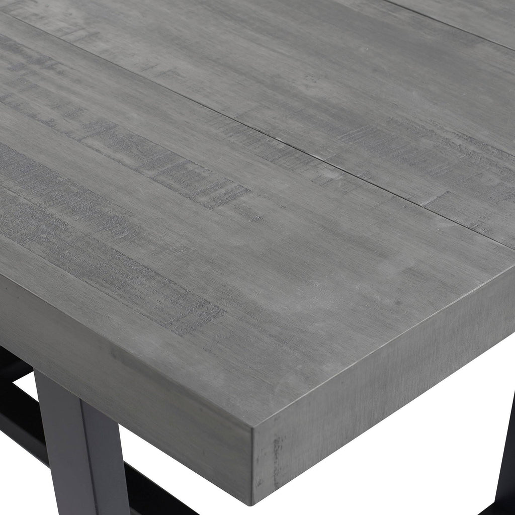 52-Inch Distressed Wood Dining Table Y649