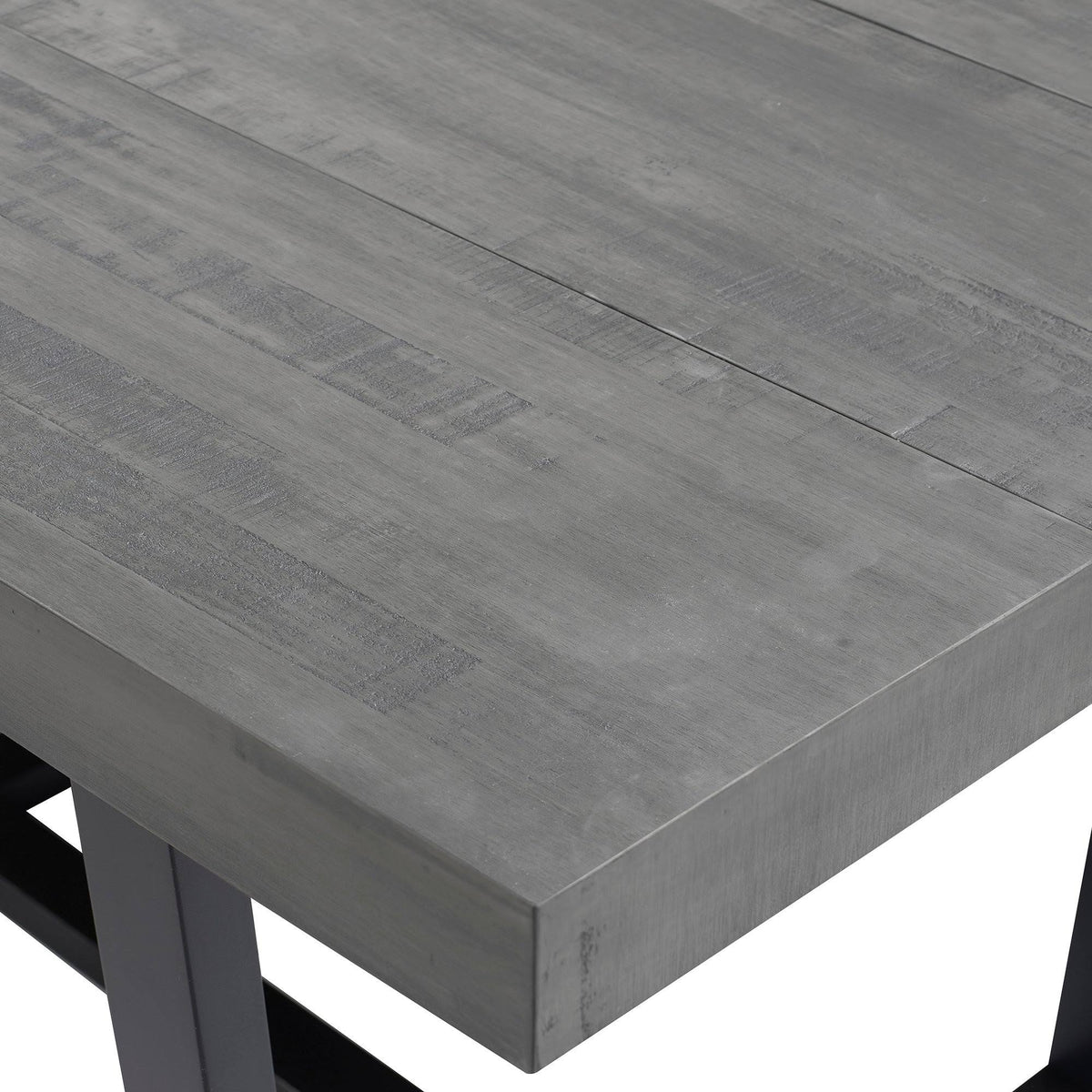 52-Inch Distressed Wood Dining Table Y649