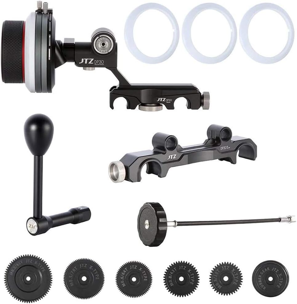 Cine Follow Focus with 15mm/19mm Rail Rod Clamp Kit I38774