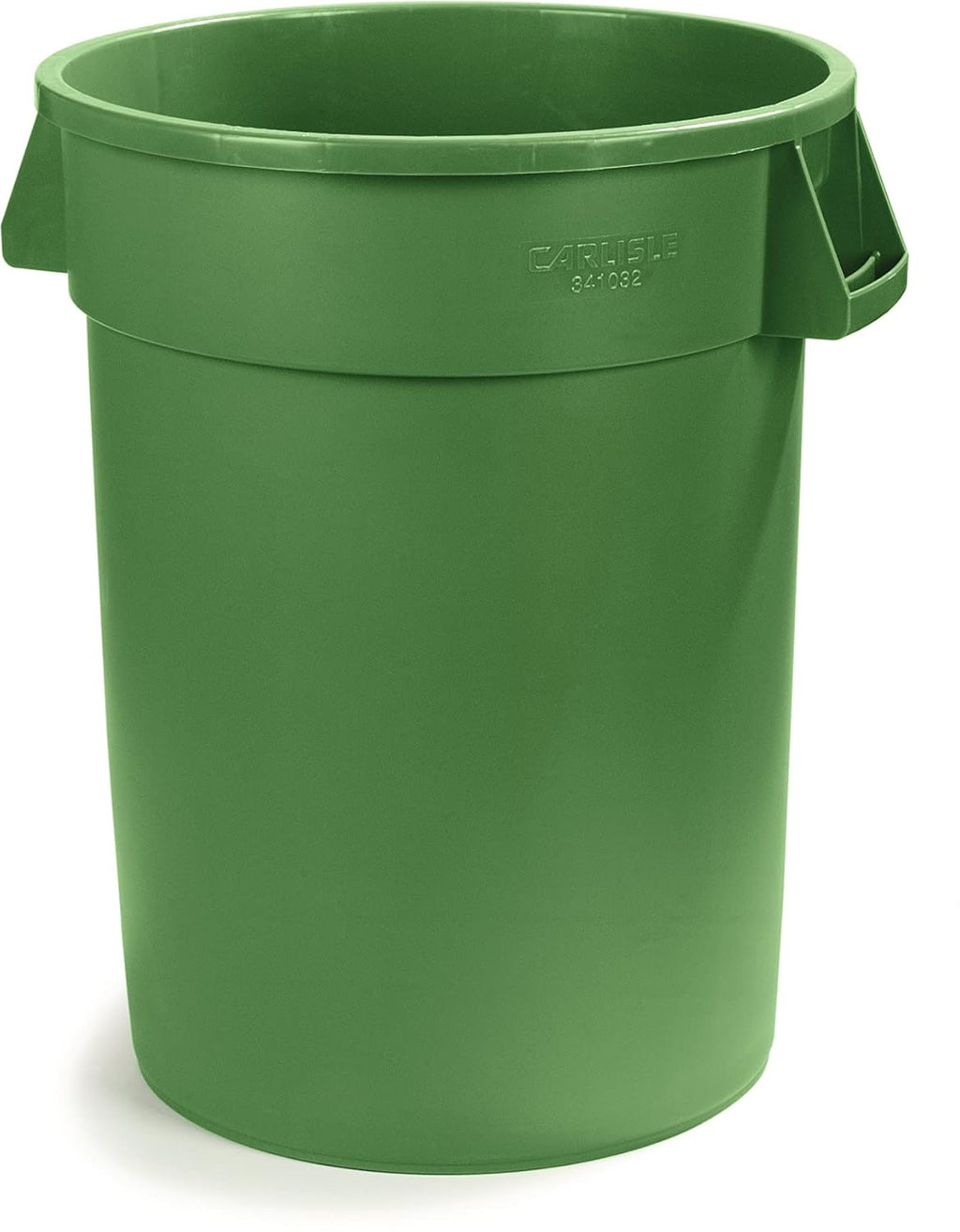 Green 32 Gallon Round Waste Container Pack of 2 R8382