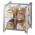 Silver 4-Drawer Bread Case O87957