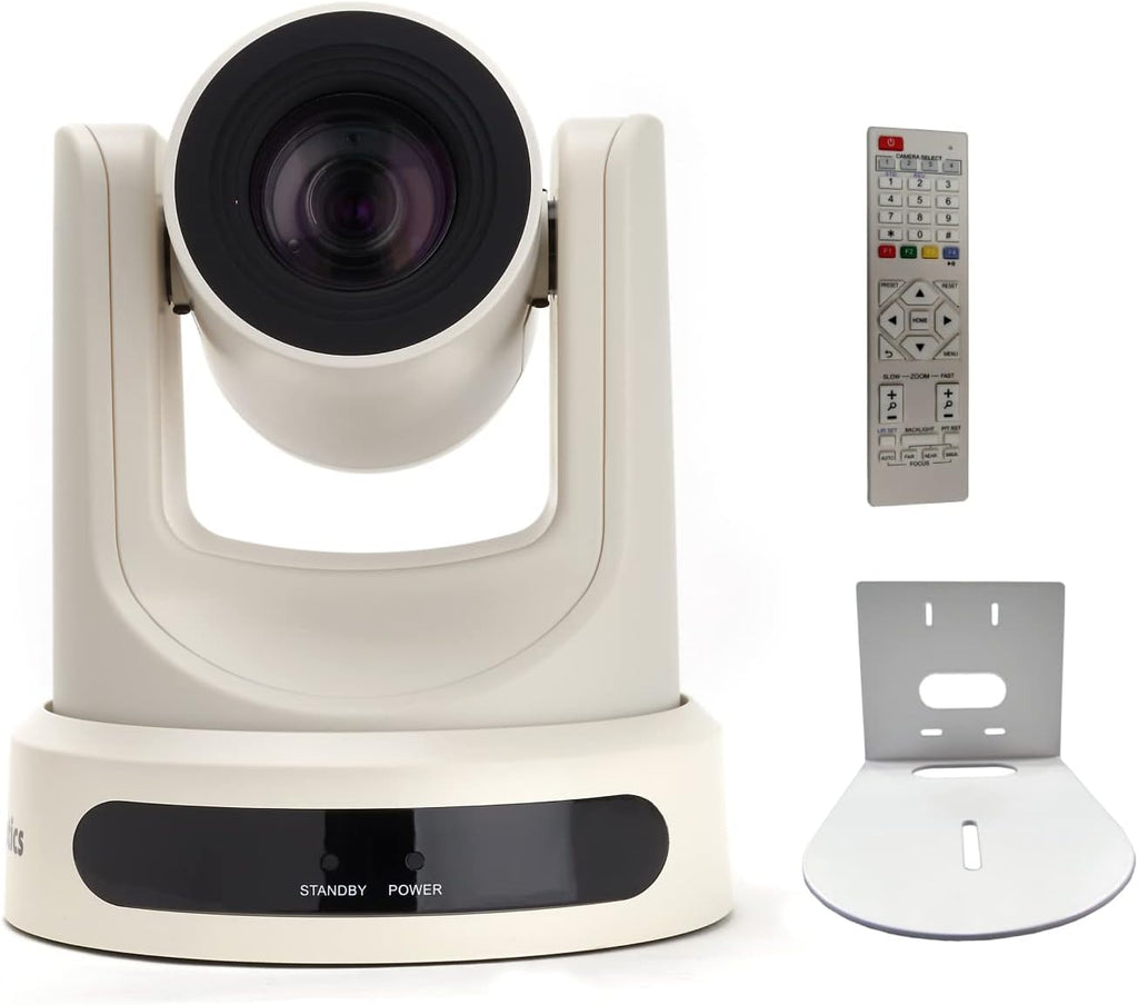 30X SDI 1080p Live Streaming Broadcast Camera White Wall Mount Bracket U360591